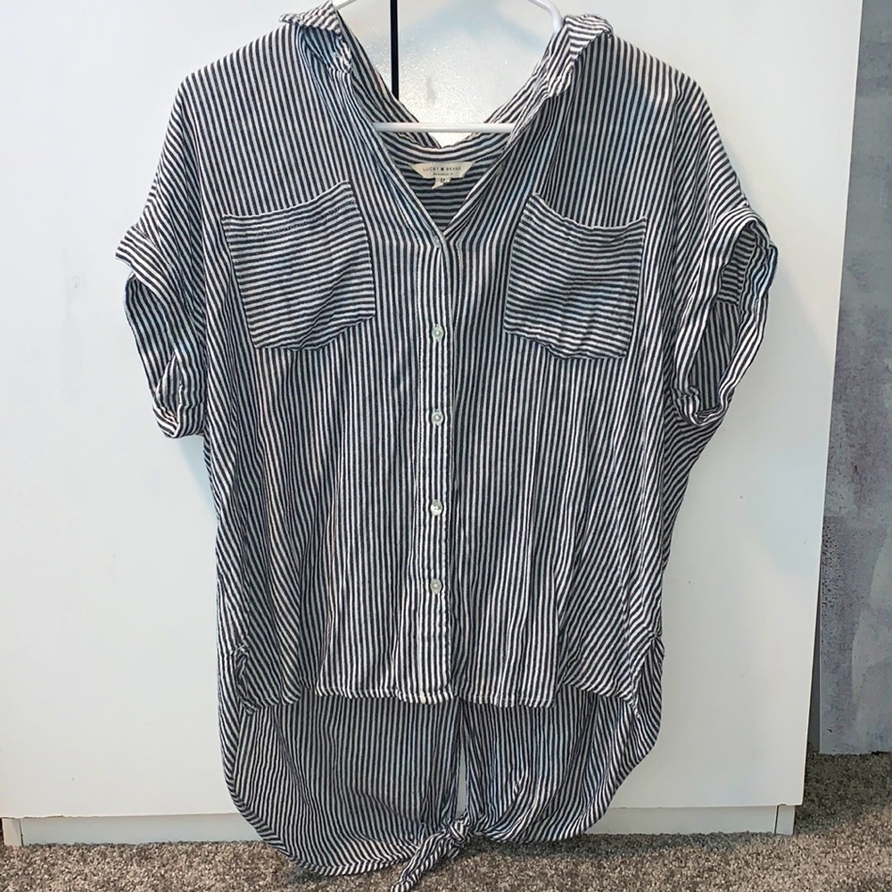 Women’s Stripped Button Up